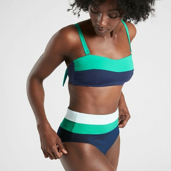 Athleta Other - Athleta Chroma Bandeau Bikini Top High W Bottom